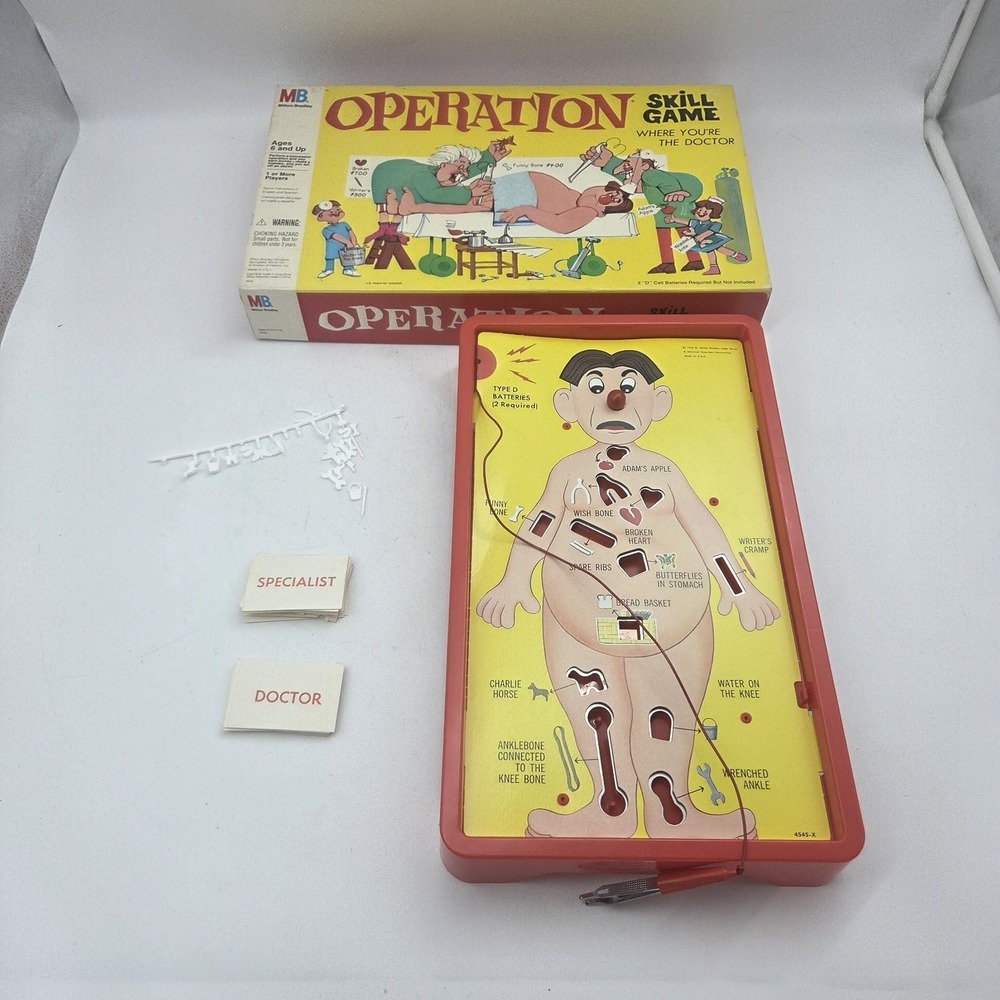 1965 Milton Bradley Operation Game COMPLETE In EXCELLENT CONDITION